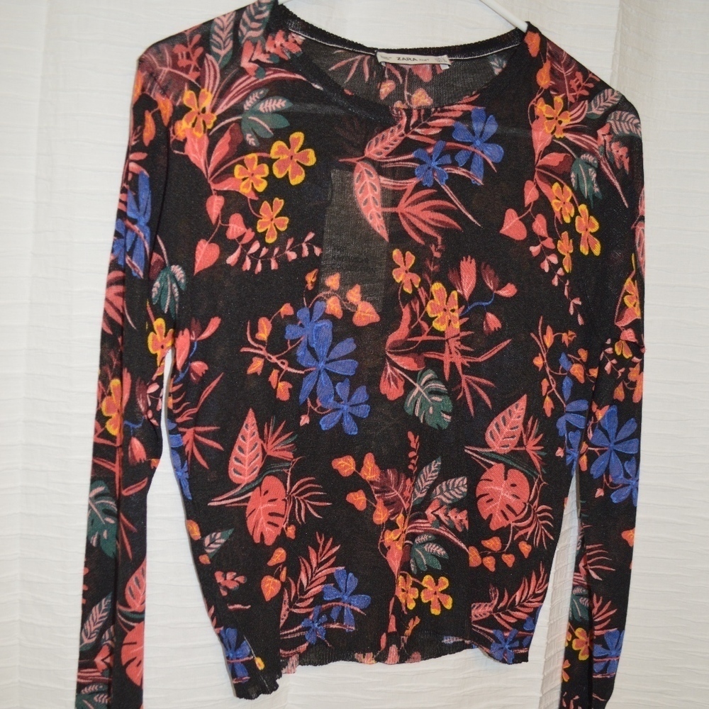 Zara sheer sweater